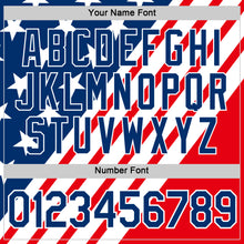 Load image into Gallery viewer, Custom Red US Navy Blue-White American Star Performance T-Shirt