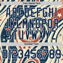Загрузить изображение в средство просмотра галереи, Custom Cream Blue Red-White American Star Performance T-Shirt