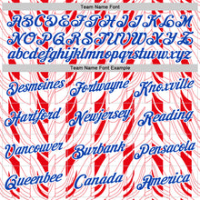 Laden Sie das Bild in den Galerie-Viewer, Custom White Thunder Blue-Red Paraguay Abstract Geometric Shape Performance T-Shirt