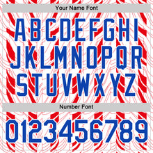 Laden Sie das Bild in den Galerie-Viewer, Custom White Thunder Blue-Red Paraguay Abstract Geometric Shape Performance T-Shirt