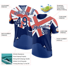 Charger l'image dans la galerie, Custom Blue Navy Red-White Australian Flag Performance T-Shirt