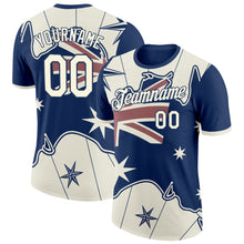 Load image into Gallery viewer, Custom Blue White-Red Australian Flag Southern Cross Performance T-Shirt