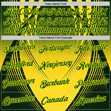 Load image into Gallery viewer, Custom Yellow Green Light Yellow-Black Australian Performance T-Shirt