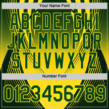 Load image into Gallery viewer, Custom Yellow Green Light Yellow-Black Australian Performance T-Shirt