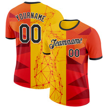 Laden Sie das Bild in den Galerie-Viewer, Custom Red Black Yellow-White Turkey Performance T-Shirt