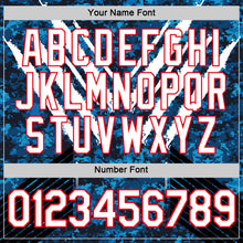 Load image into Gallery viewer, Custom Blue White-Fire Red Slovakia Performance T-Shirt