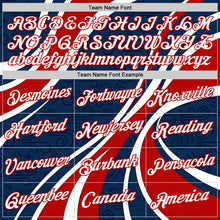 Load image into Gallery viewer, Custom Blue White-Red USA Flag Performance T-Shirt