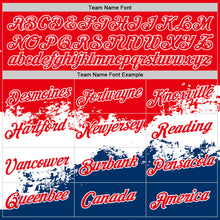 Load image into Gallery viewer, Custom Fire Red White-Blue Netherlands Performance T-Shirt