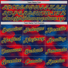 Загрузить изображение в средство просмотра галереи, Custom Navy US Navy Blue Red-Gold Netherlands Abstract Pattern Performance T-Shirt