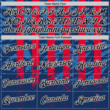 Load image into Gallery viewer, Custom Blue Black Red-White Netherlands Line Splash Performance T-Shirt