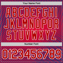 Load image into Gallery viewer, Custom Red Blue-White Netherlands Line Splash Performance T-Shirt