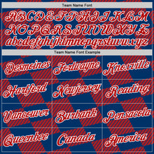 Laden Sie das Bild in den Galerie-Viewer, Custom Red Blue-White Netherlands Line And Geometric Shapes Performance T-Shirt