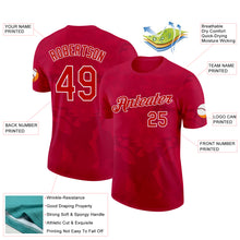 Загрузить изображение в средство просмотра галереи, Custom Red White Albania Abstract Pattern Performance T-Shirt