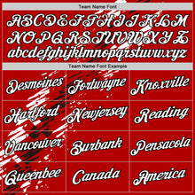 Load image into Gallery viewer, Custom Red White-Black Canada Abstract Fragment Pattern Performance T-Shirt