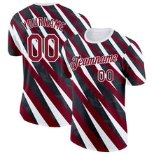 Charger l'image dans la galerie, Custom Black Crimson-White Canada Line Performance T-Shirt