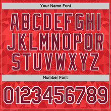 Laden Sie das Bild in den Galerie-Viewer, Custom Red Crimson-White Canada Geometric Shape Performance T-Shirt