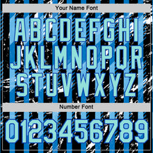 Load image into Gallery viewer, Custom Black Ice Blue-Thunder Blue Italy Stripe Performance T-Shirt