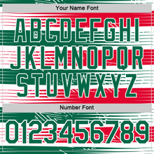 Загрузить изображение в средство просмотра галереи, Custom White Kelly Green-Red Italy Line Performance T-Shirt