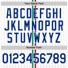 Загрузить изображение в средство просмотра галереи, Custom White Royal Red-Green Italy Stripe Performance T-Shirt