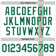 Загрузить изображение в средство просмотра галереи, Custom White Kelly Green-Red Italy Abstract Pattern Performance T-Shirt