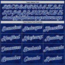 Laden Sie das Bild in den Galerie-Viewer, Custom Royal White Italy Paisley Bandana Performance T-Shirt