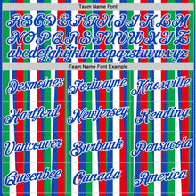 Load image into Gallery viewer, Custom Thunder Blue Green Red-White Italy Line Performance T-Shirt