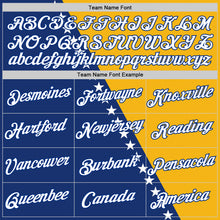 Charger l'image dans la galerie, Custom Gold White-Royal Bosnia And Herzegovina Star Performance T-Shirt