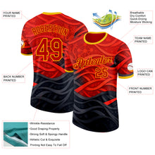 Загрузить изображение в средство просмотра галереи, Custom Red Black-Yellow Belgium Performance T-Shirt