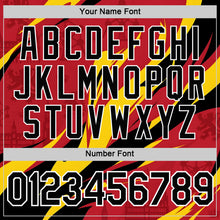 Load image into Gallery viewer, Custom Red Black Yellow-White Belgium Performance T-Shirt