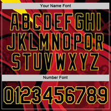 Laden Sie das Bild in den Galerie-Viewer, Custom Red Black-Yellow Belgium Performance T-Shirt