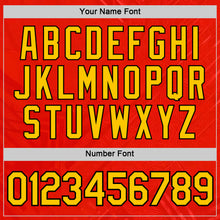 Load image into Gallery viewer, Custom Red Yellow-Black Belgium Performance T-Shirt