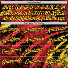 Load image into Gallery viewer, Custom Red Yellow-Black Belgium Performance T-Shirt