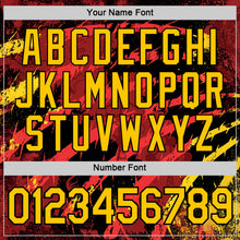 Load image into Gallery viewer, Custom Red Yellow-Black Belgium Performance T-Shirt