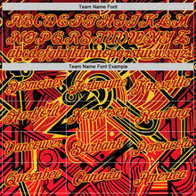 Загрузить изображение в средство просмотра галереи, Custom Black Red-Yellow Belgium Abstract Performance T-Shirt