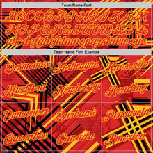 Load image into Gallery viewer, Custom Red Yellow-Black Belgium Abstract Performance T-Shirt