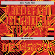 Load image into Gallery viewer, Custom Red Yellow-Black Belgium Abstract Performance T-Shirt