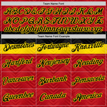 Load image into Gallery viewer, Custom Red Black-Yellow Belgium Performance T-Shirt