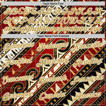 Charger l'image dans la galerie, Custom Red Old Gold White-Black Egypt Performance T-Shirt