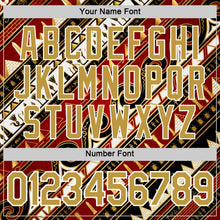 Charger l'image dans la galerie, Custom Red Old Gold White-Black Egypt Performance T-Shirt