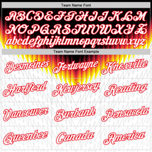 Load image into Gallery viewer, Custom Black White Fire Red Yellow-Gray Germany Zigzag Performance T-Shirt