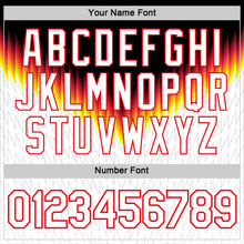 Load image into Gallery viewer, Custom Black White Fire Red Yellow-Gray Germany Zigzag Performance T-Shirt