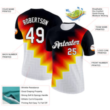 Load image into Gallery viewer, Custom Black White Red-Yellow Germany Gradient Performance T-Shirt