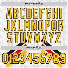 Load image into Gallery viewer, Custom White Yellow Red Gray-Black Germany Geometric Performance T-Shirt