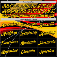 Charger l'image dans la galerie, Custom Black Yellow-Red Germany Line Performance T-Shirt