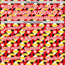 Load image into Gallery viewer, Custom White Fire Red Yellow-Black Germany Abstract Geometric Performance T-Shirt