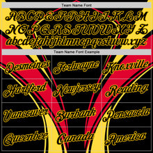 Load image into Gallery viewer, Custom Black Yellow-Red Germany Line Performance T-Shirt