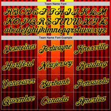 Load image into Gallery viewer, Custom Red Black-Light Yellow Germany Stripe Performance T-Shirt