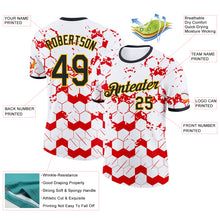 Load image into Gallery viewer, Custom White Black Red-Yellow Germany Abstract Geometric Performance T-Shirt