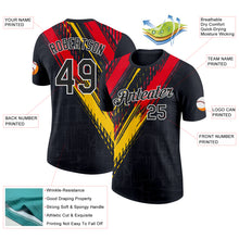 Load image into Gallery viewer, Custom Black Red Yellow-White Germany Splash Performance T-Shirt