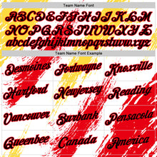 Laden Sie das Bild in den Galerie-Viewer, Custom White Black Fire Red-Yellow Germany Splash Performance T-Shirt